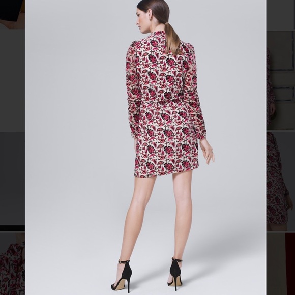 ❌NOT FOR SALE❌MONIQUE LHUILLIER Floral VelvetDress - Picture 4 of 16